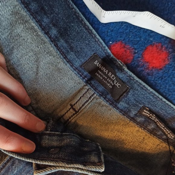 Banana Republic Jeans High-Rise Relaxed Wide Leg Size 34 - Picture 6 of 10